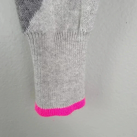 Scott & Scott London Edit Cardigan Animal Print Gray Hot Pink Small - Picture 4 of 6